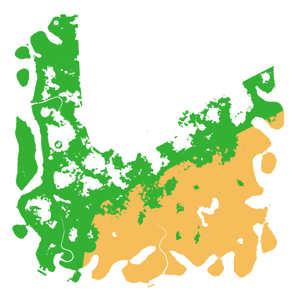 Biome Rust Map: Procedural Map, Size: 6000, Seed: 12349455