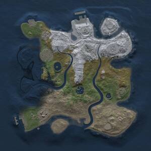 Thumbnail Rust Map: Procedural Map, Size: 2797, Seed: 13825, 10 Monuments