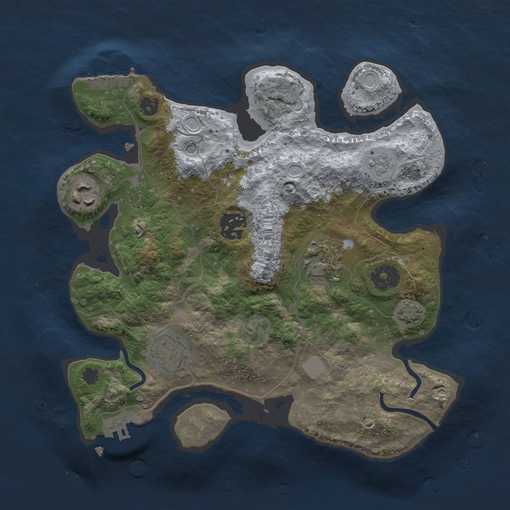 Rust Map: Procedural Map, Size: 2797, Seed: 13825, 11 Monuments