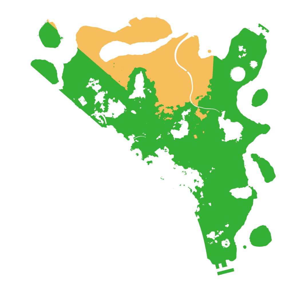 Biome Rust Map: Procedural Map, Size: 3500, Seed: 391657528