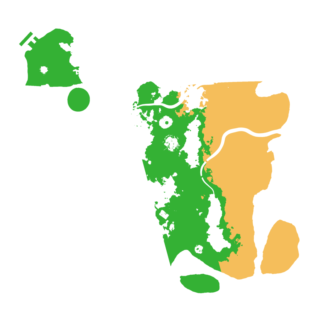 Biome Rust Map: Procedural Map, Size: 3750, Seed: 1585845682