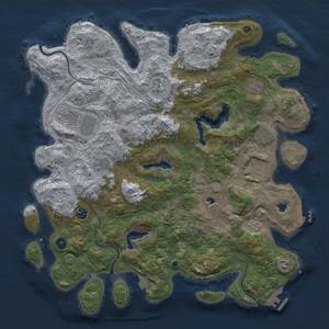 Thumbnail Rust Map: Procedural Map, Size: 4500, Seed: 234514633, 15 Monuments
