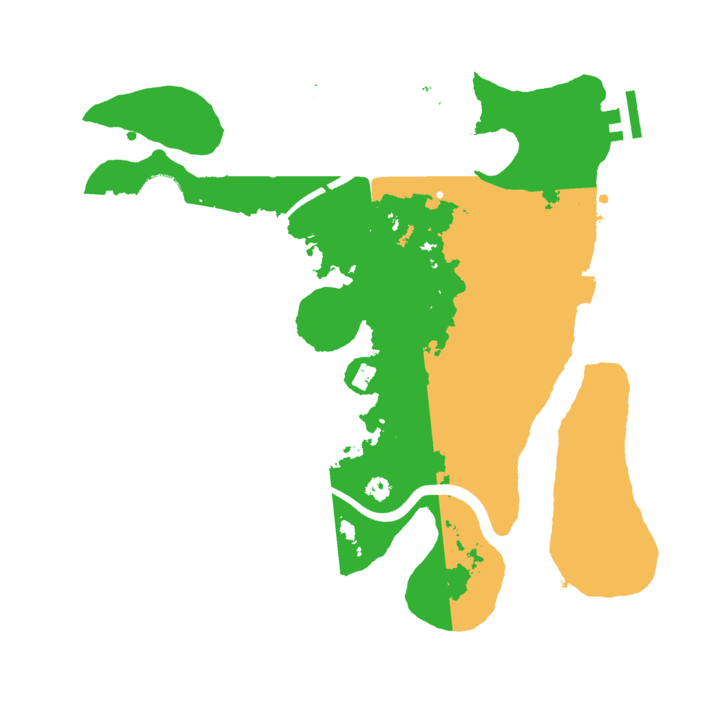 Biome Rust Map: Procedural Map, Size: 3000, Seed: 12452