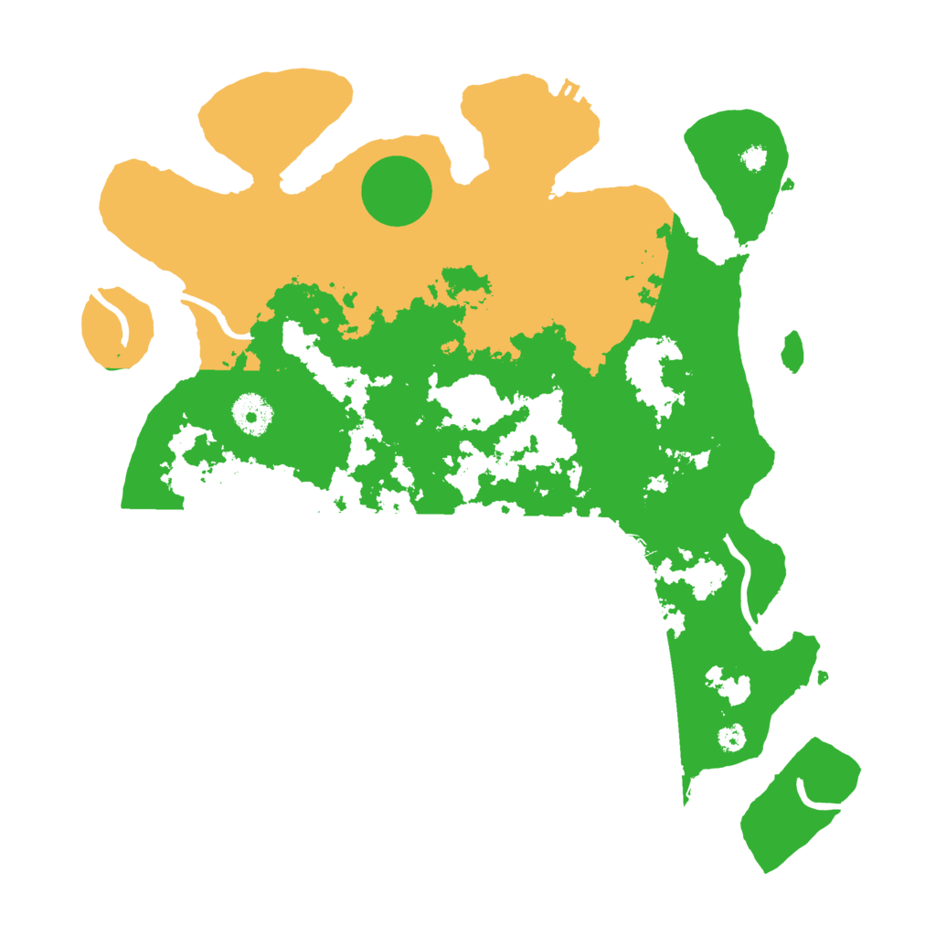 Biome Rust Map: Procedural Map, Size: 3500, Seed: 566797285