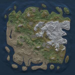 Thumbnail Rust Map: Procedural Map, Size: 4500, Seed: 185523713, 16 Monuments