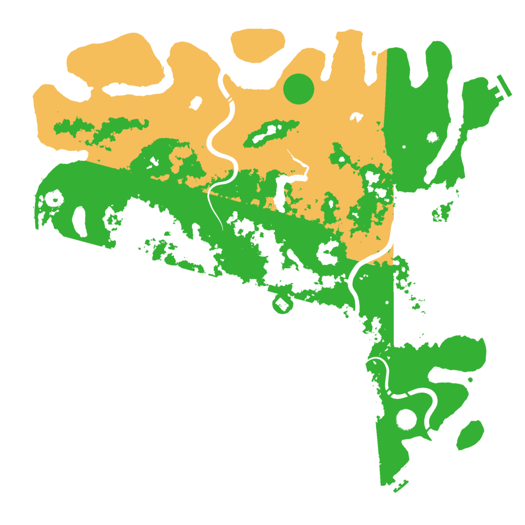 Biome Rust Map: Procedural Map, Size: 4500, Seed: 466369165