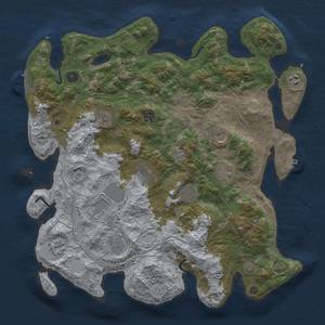 Thumbnail Rust Map: Procedural Map, Size: 4250, Seed: 675458620, 18 Monuments