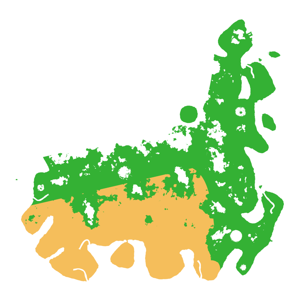 Biome Rust Map: Procedural Map, Size: 4500, Seed: 40523