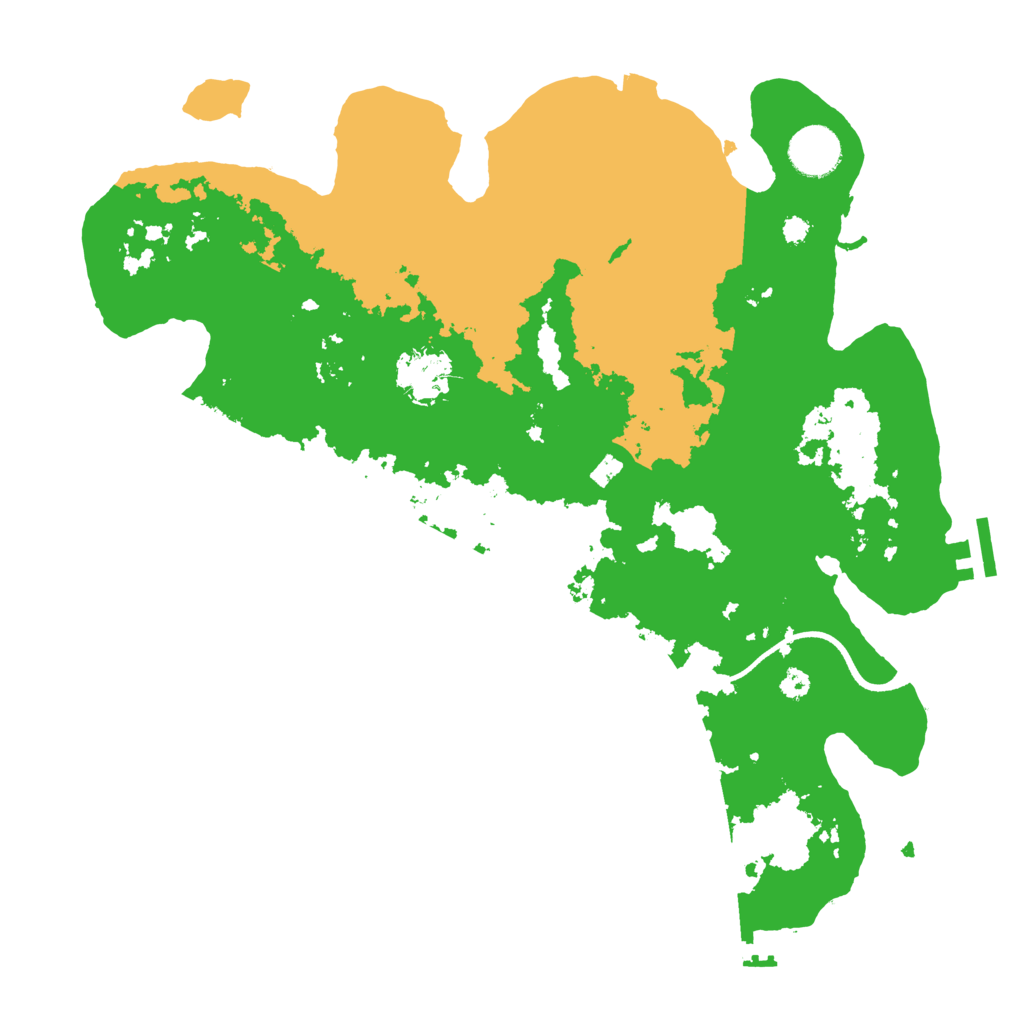 Biome Rust Map: Procedural Map, Size: 3500, Seed: 363446