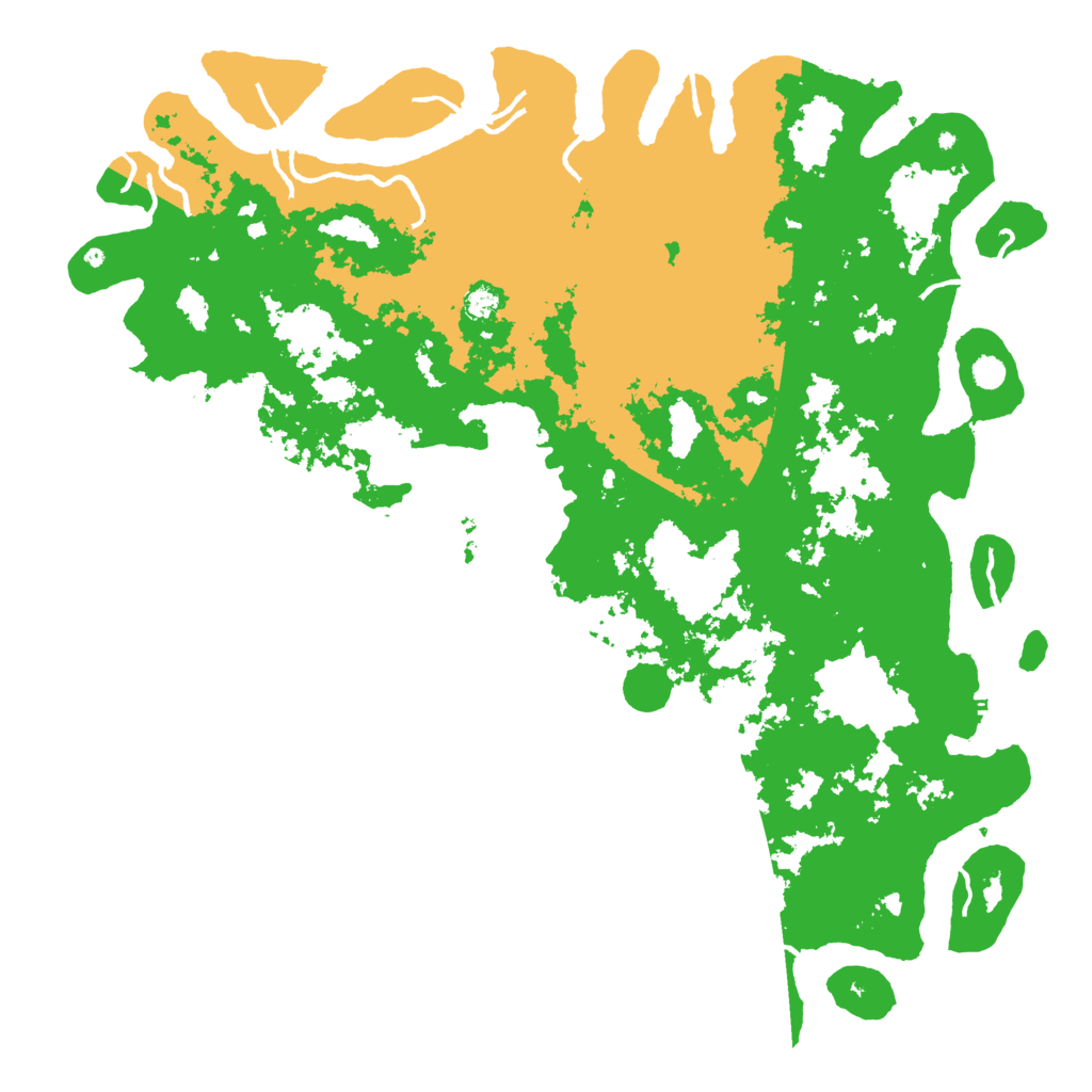 Biome Rust Map: Procedural Map, Size: 6000, Seed: 164001207