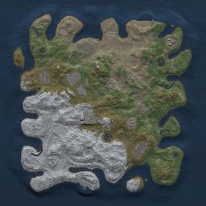 Thumbnail Rust Map: Procedural Map, Size: 3750, Seed: 2014763797, 17 Monuments