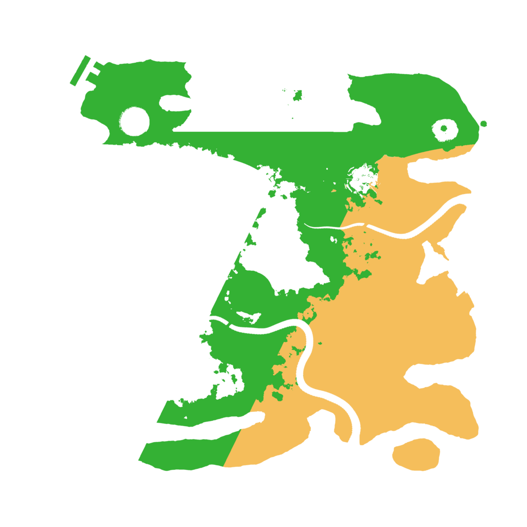 Biome Rust Map: Procedural Map, Size: 3300, Seed: 776598