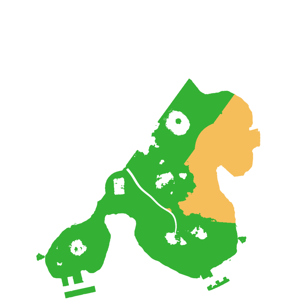 Biome Rust Map: Procedural Map, Size: 2000, Seed: 432542