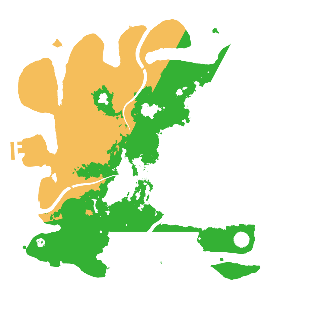 Biome Rust Map: Procedural Map, Size: 3500, Seed: 778866