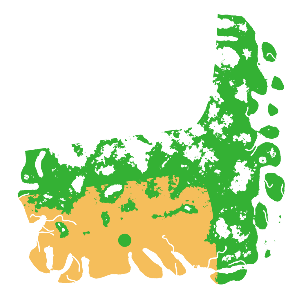 Biome Rust Map: Procedural Map, Size: 6000, Seed: 41392