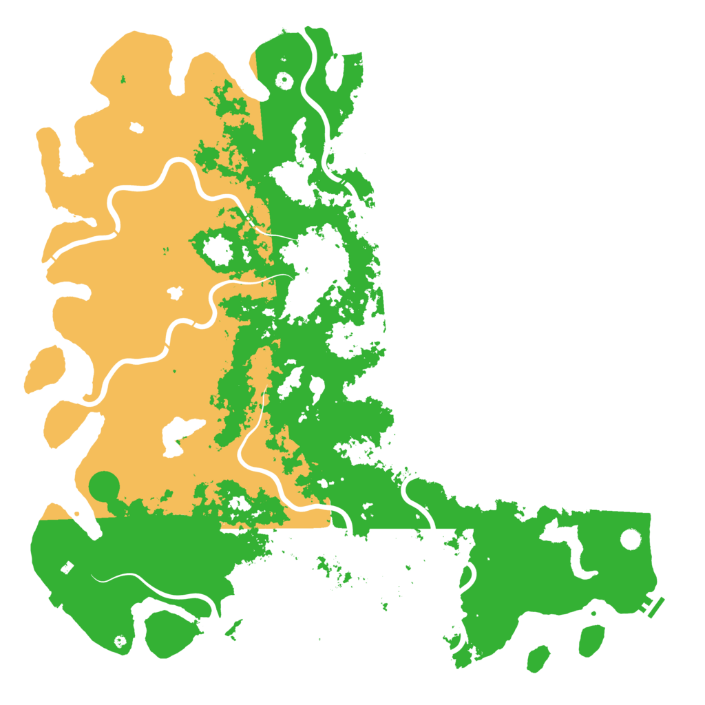 Biome Rust Map: Procedural Map, Size: 6000, Seed: 52804