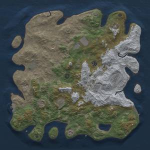 Thumbnail Rust Map: Procedural Map, Size: 4375, Seed: 20230504, 17 Monuments