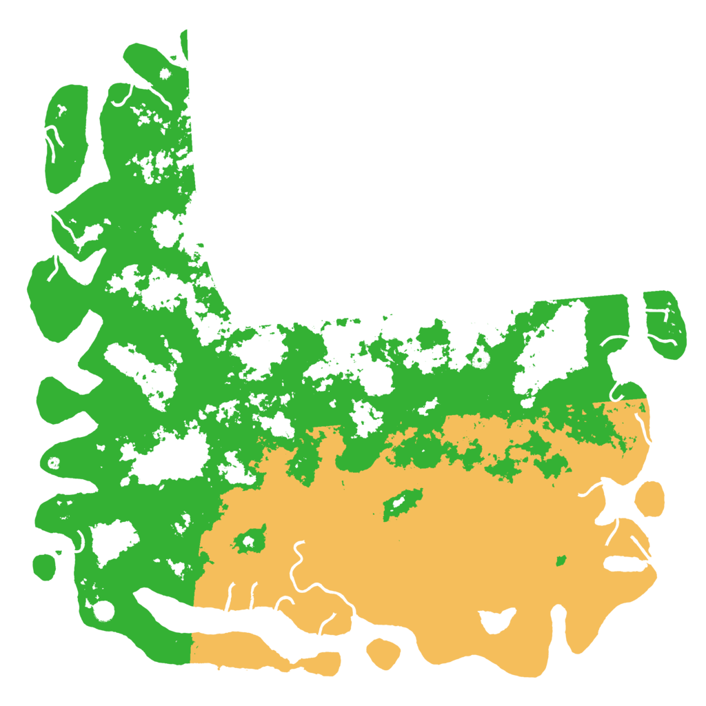 Biome Rust Map: Procedural Map, Size: 6000, Seed: 810514