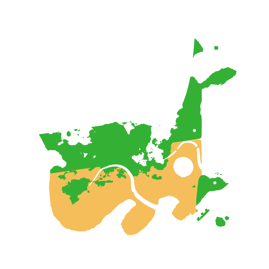 Biome Rust Map: Procedural Map, Size: 2600, Seed: 10247693