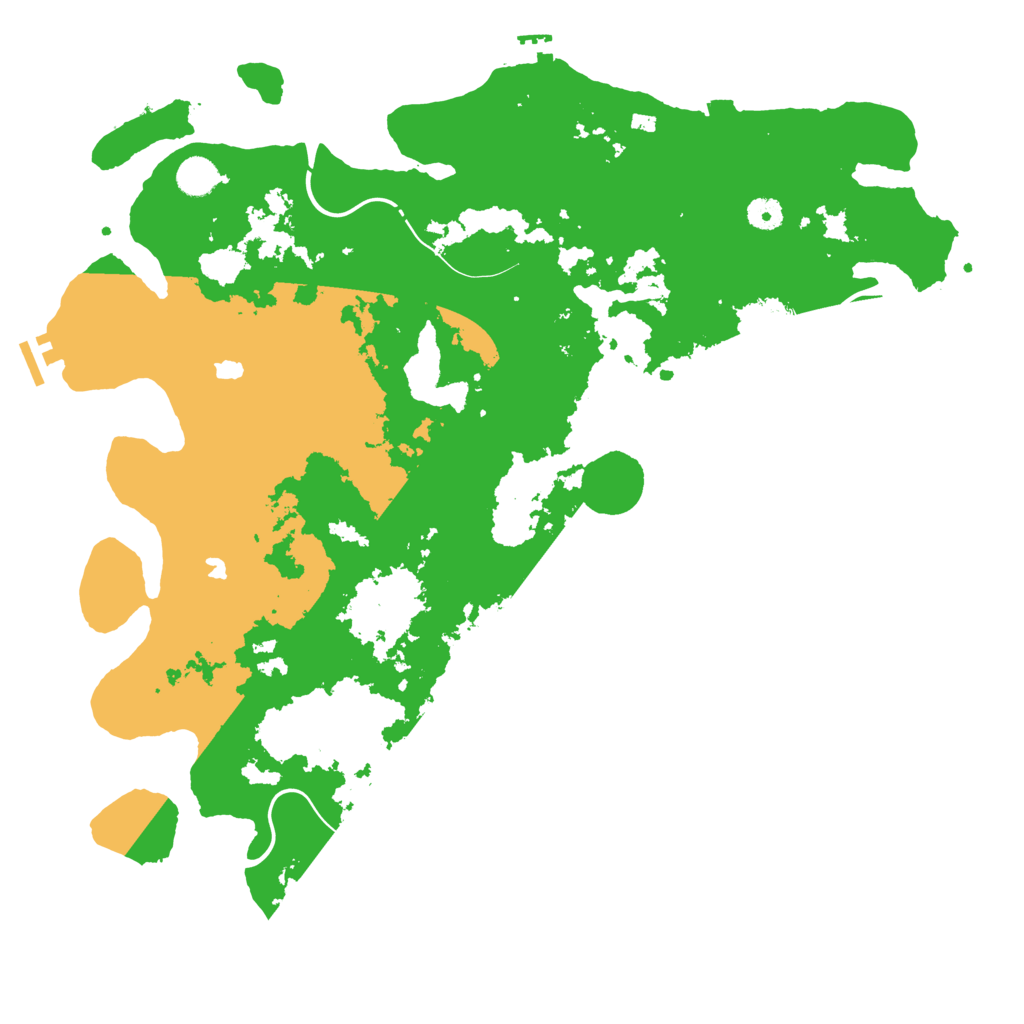 Biome Rust Map: Procedural Map, Size: 4500, Seed: 4896