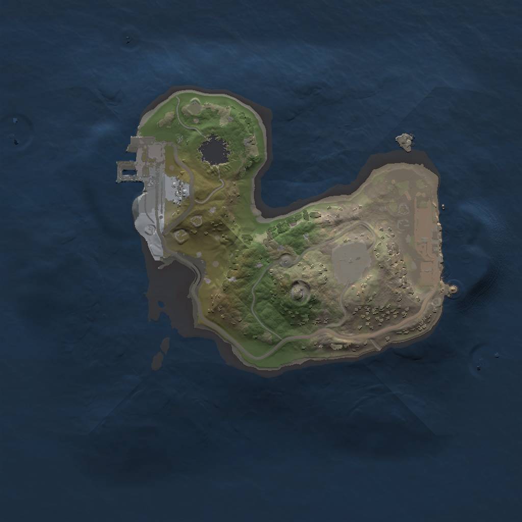 Rust Map: Procedural Map, Size: 1500, Seed: 78867644, 5 Monuments