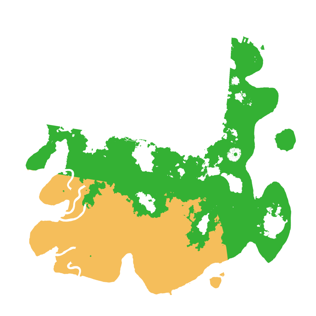 Biome Rust Map: Procedural Map, Size: 3500, Seed: 85896563