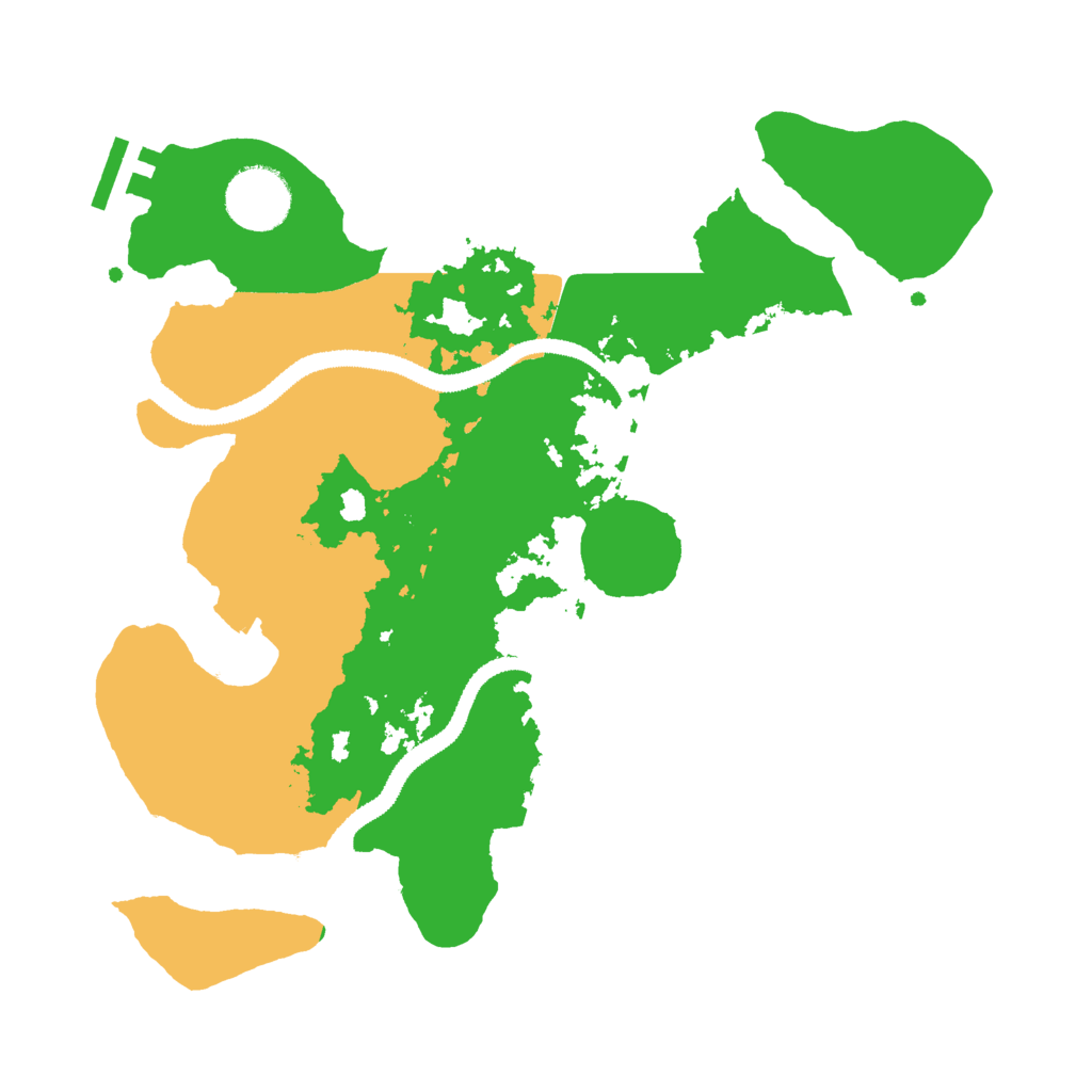 Biome Rust Map: Procedural Map, Size: 3000, Seed: 18212