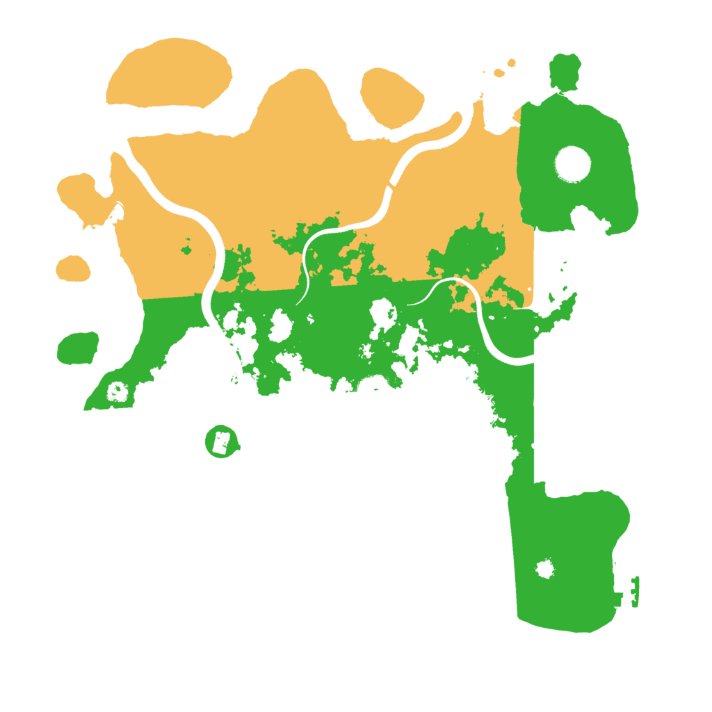 Biome Rust Map: Procedural Map, Size: 3500, Seed: 509902296