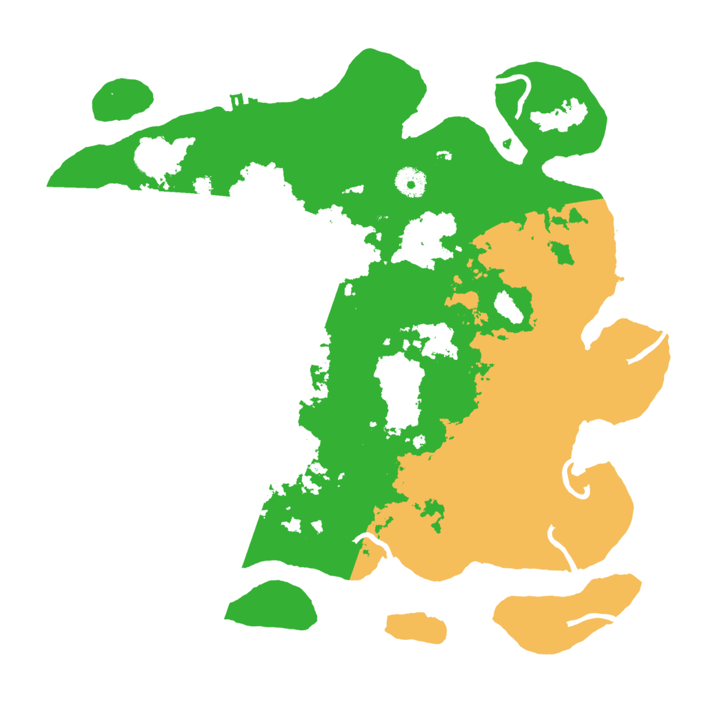 Biome Rust Map: Procedural Map, Size: 3500, Seed: 23563254