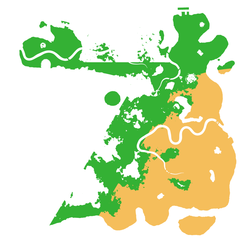 Biome Rust Map: Procedural Map, Size: 4500, Seed: 1201460185