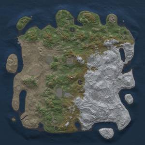 Thumbnail Rust Map: Procedural Map, Size: 4400, Seed: 4052023, 18 Monuments