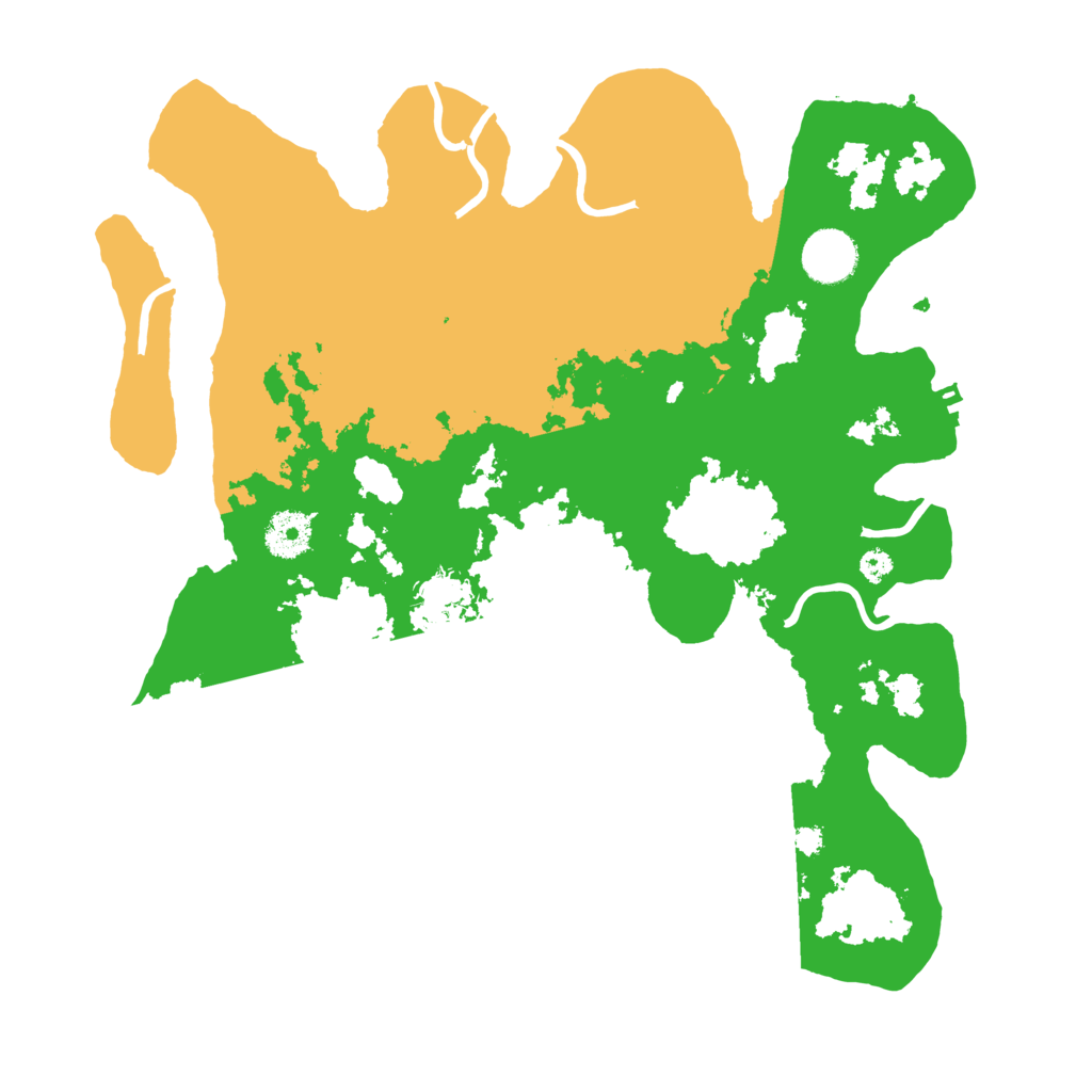 Biome Rust Map: Procedural Map, Size: 3500, Seed: 2098615910