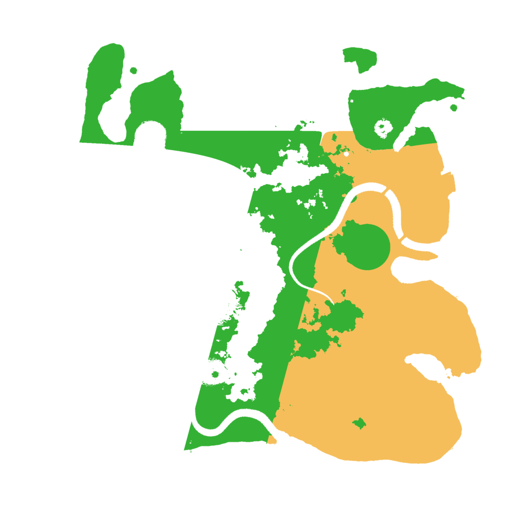 Biome Rust Map: Procedural Map, Size: 3000, Seed: 302985707