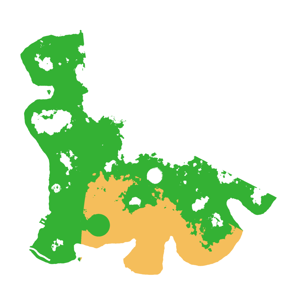 Biome Rust Map: Procedural Map, Size: 3500, Seed: 3953592