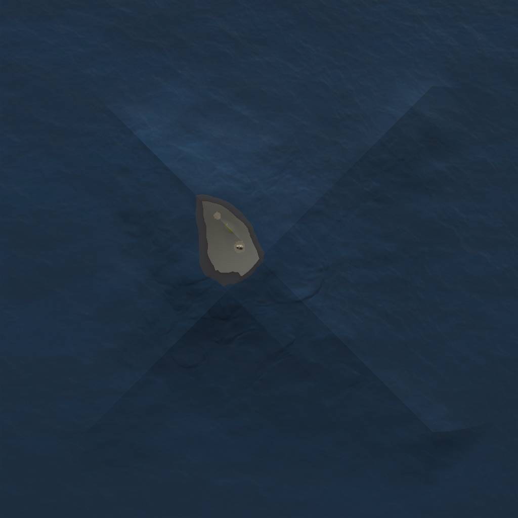 Rust Map: Procedural Map, Size: 1000, Seed: 12349455, 3 Monuments