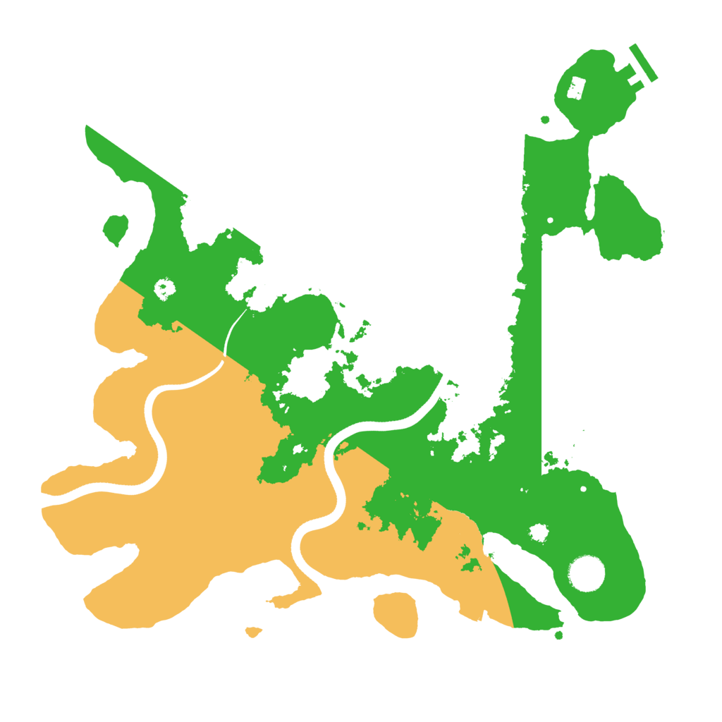 Biome Rust Map: Procedural Map, Size: 3500, Seed: 660772567