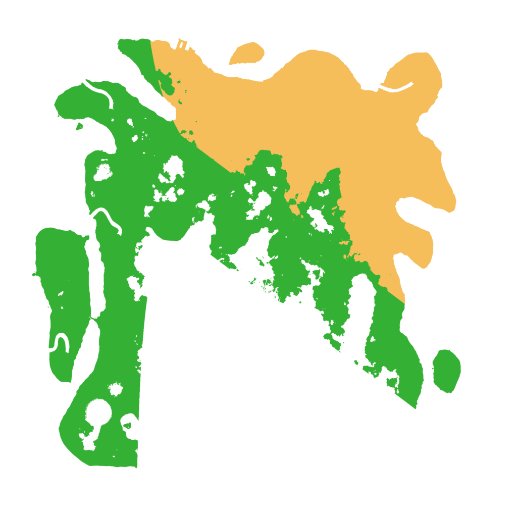 Biome Rust Map: Procedural Map, Size: 3500, Seed: 390848742