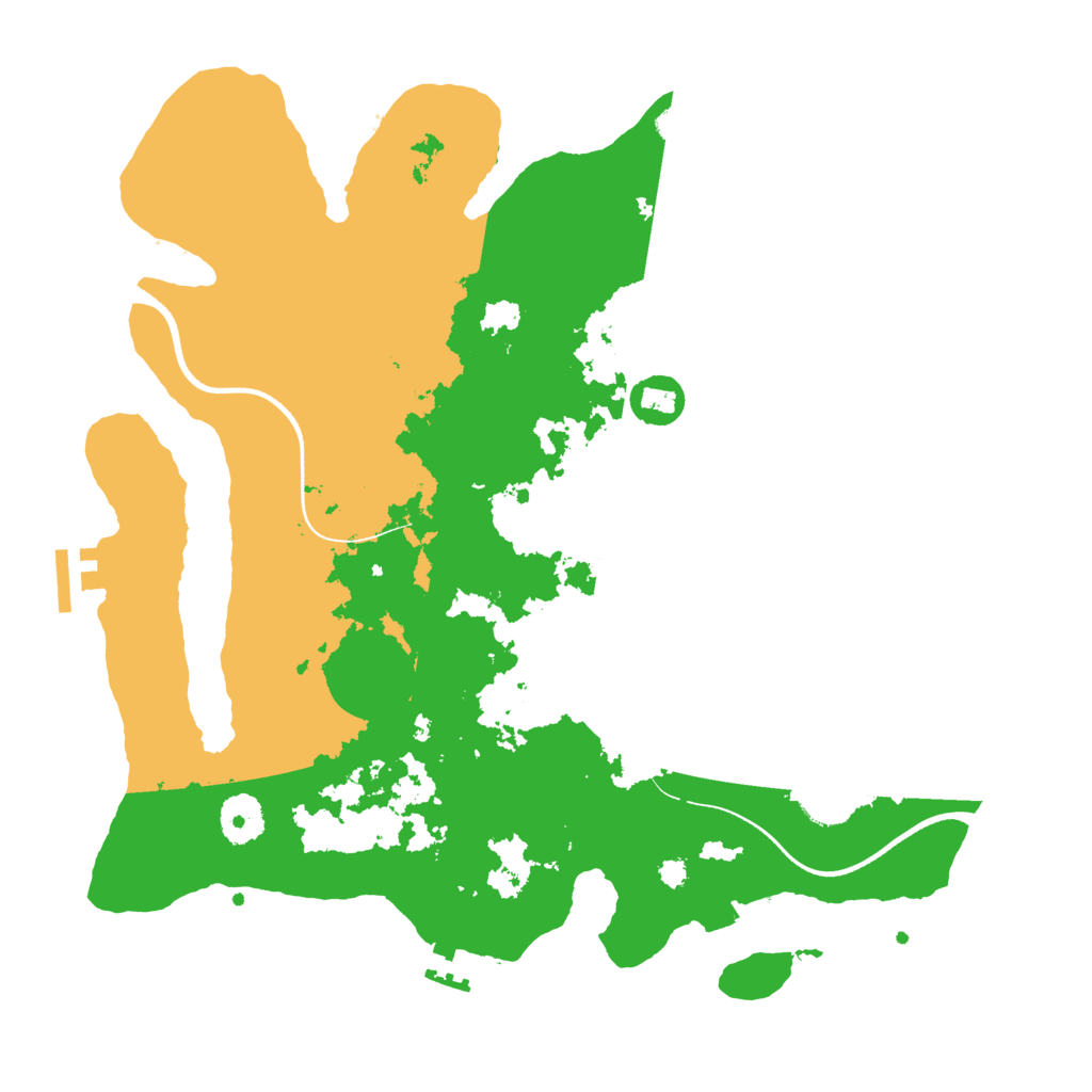 Biome Rust Map: Procedural Map, Size: 3500, Seed: 9843614