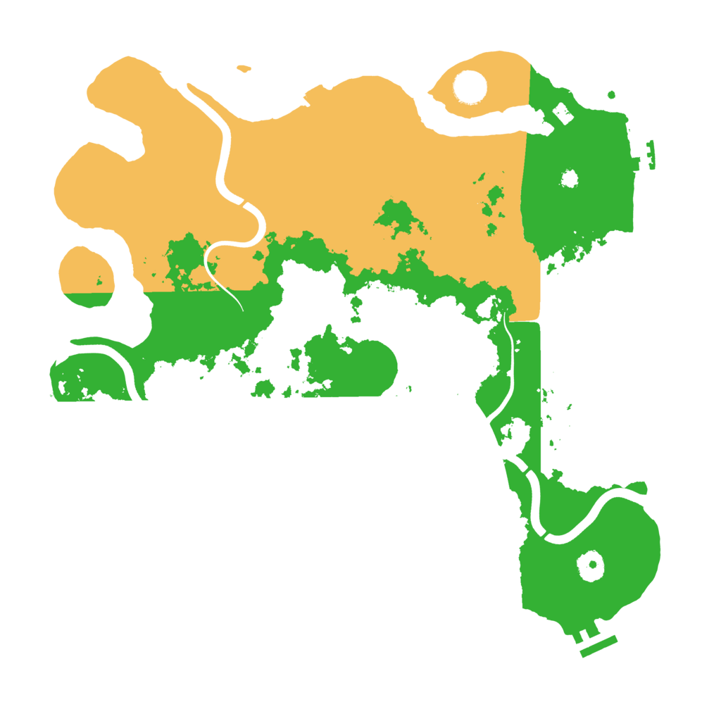 Biome Rust Map: Procedural Map, Size: 3750, Seed: 1318982634