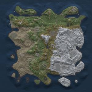 Thumbnail Rust Map: Procedural Map, Size: 3750, Seed: 1528959702, 16 Monuments