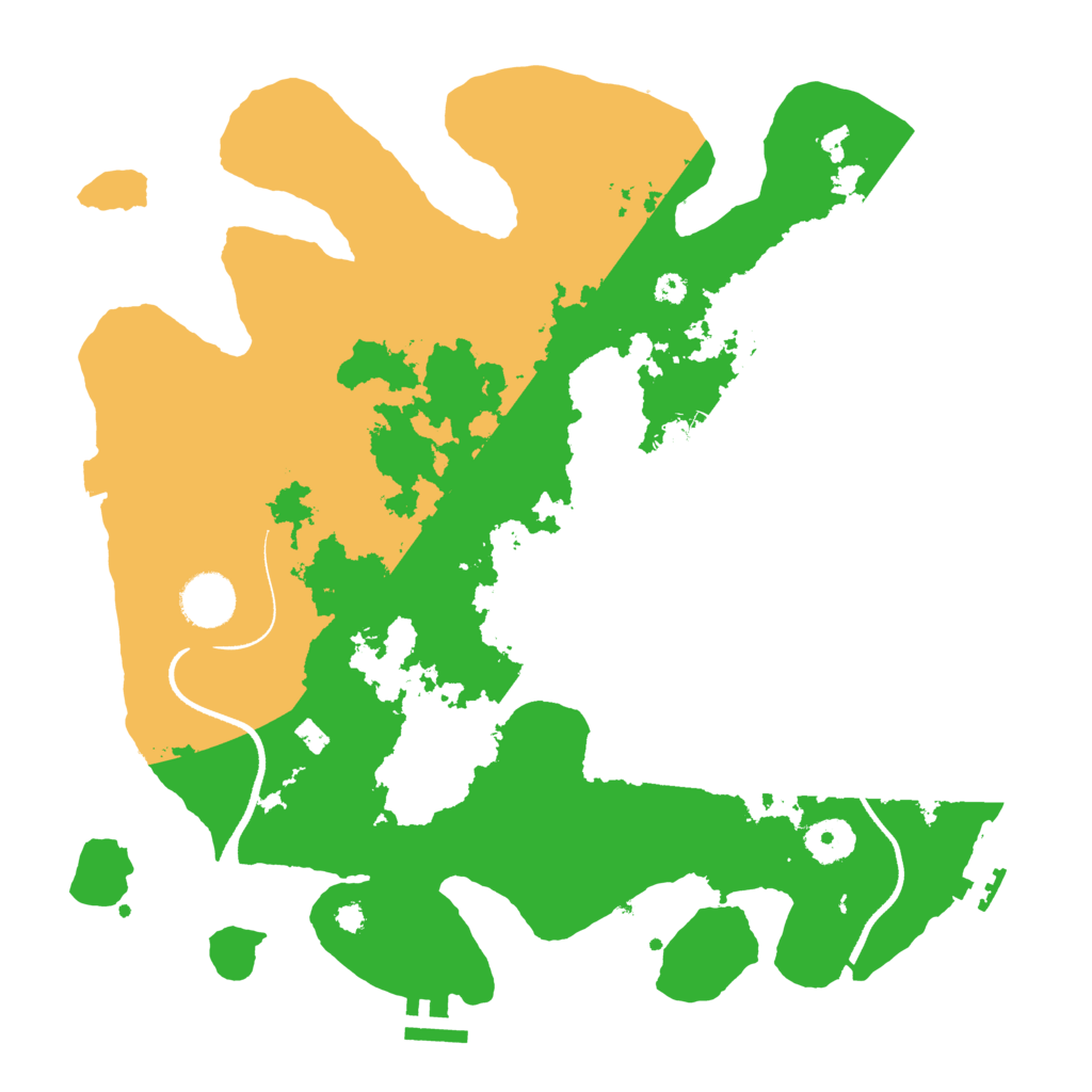 Biome Rust Map: Procedural Map, Size: 3500, Seed: 47636525