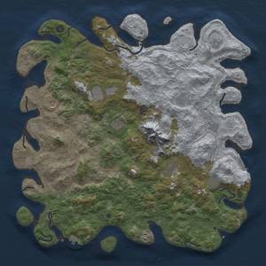 Thumbnail Rust Map: Procedural Map, Size: 5000, Seed: 2003749296, 18 Monuments