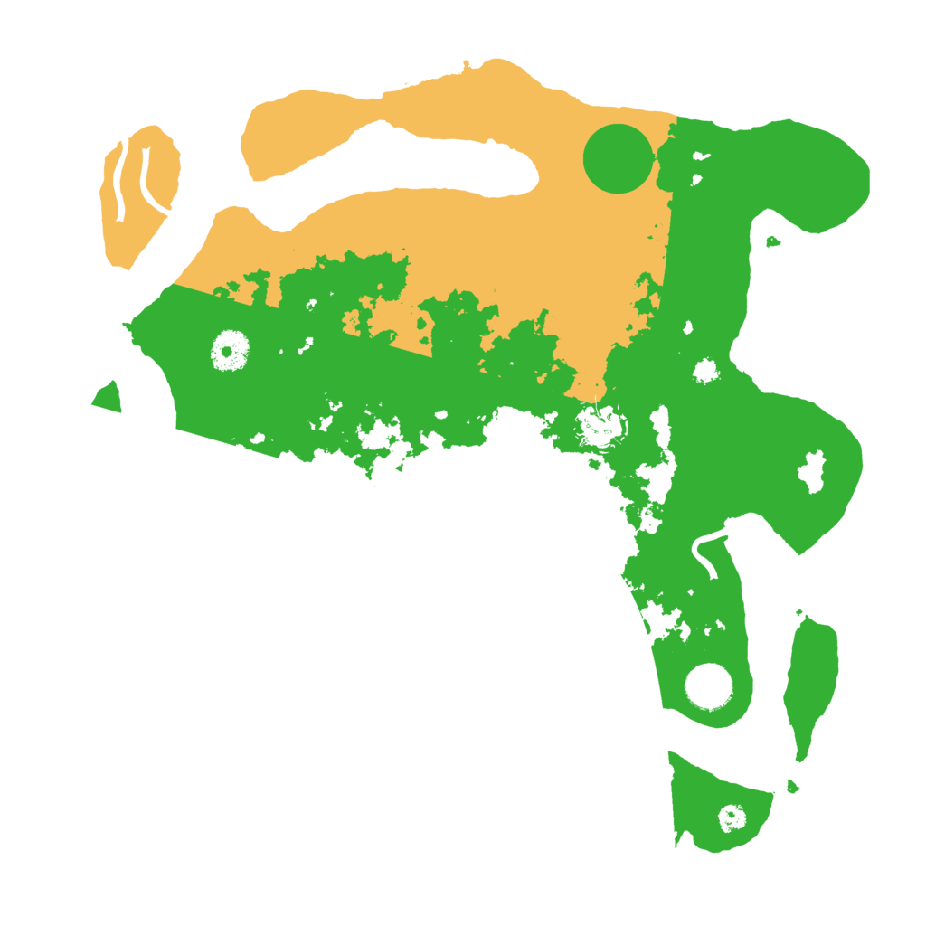 Biome Rust Map: Procedural Map, Size: 3500, Seed: 1321001711