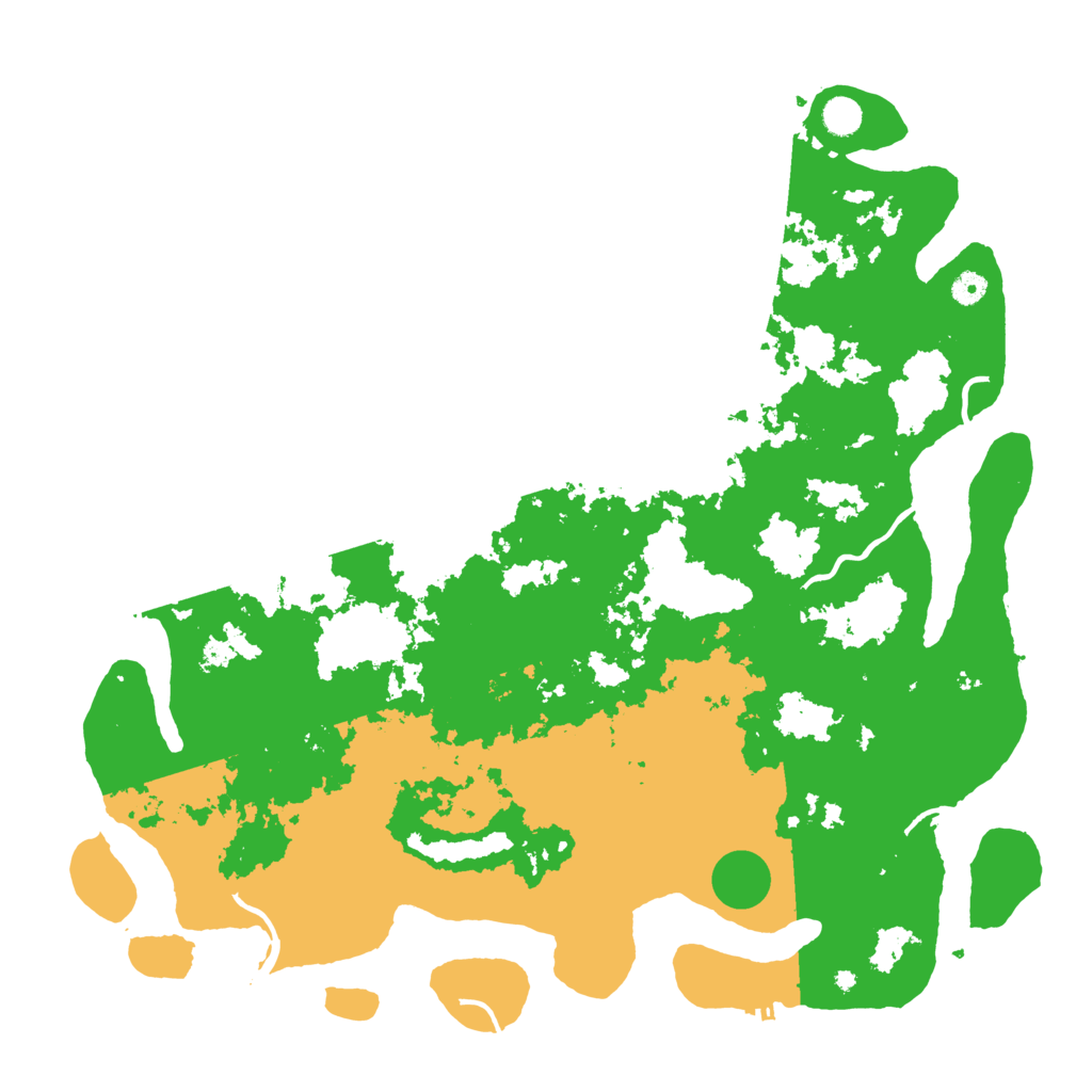 Biome Rust Map: Procedural Map, Size: 4900, Seed: 888