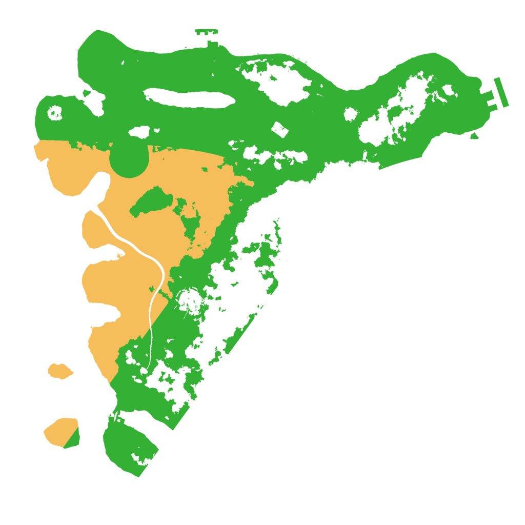 Biome Rust Map: Procedural Map, Size: 3500, Seed: 1057292032