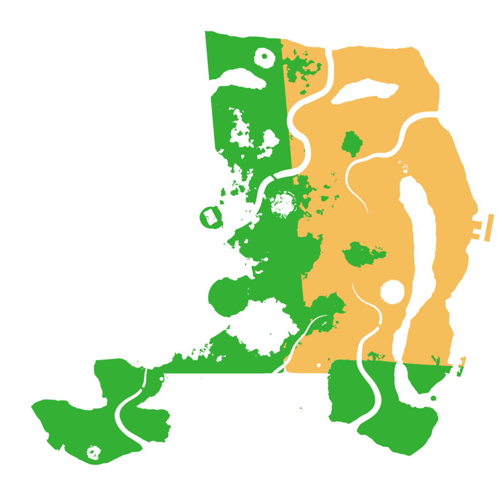 Biome Rust Map: Procedural Map, Size: 3646, Seed: 1441133105