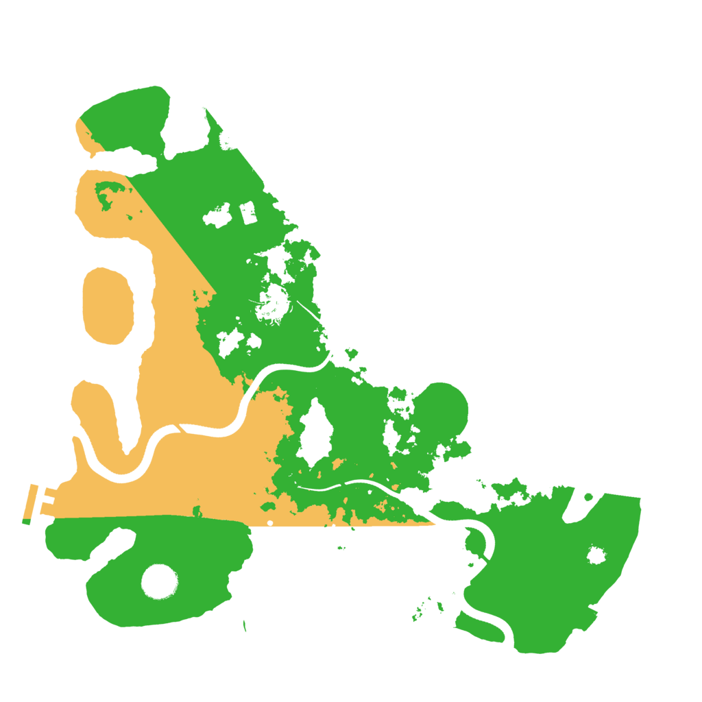 Biome Rust Map: Procedural Map, Size: 3500, Seed: 758481269
