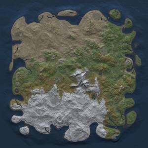 Thumbnail Rust Map: Procedural Map, Size: 5000, Seed: 56654456, 18 Monuments