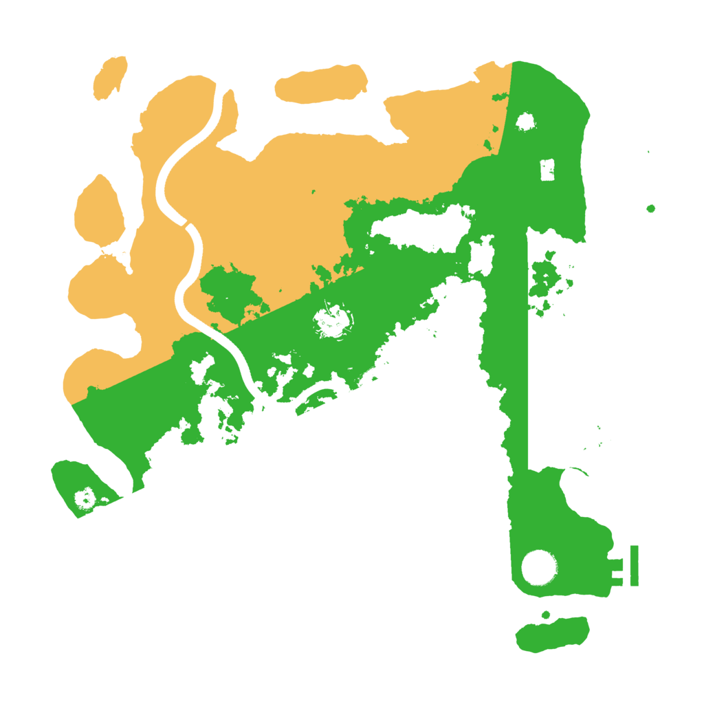 Biome Rust Map: Procedural Map, Size: 3500, Seed: 813091827