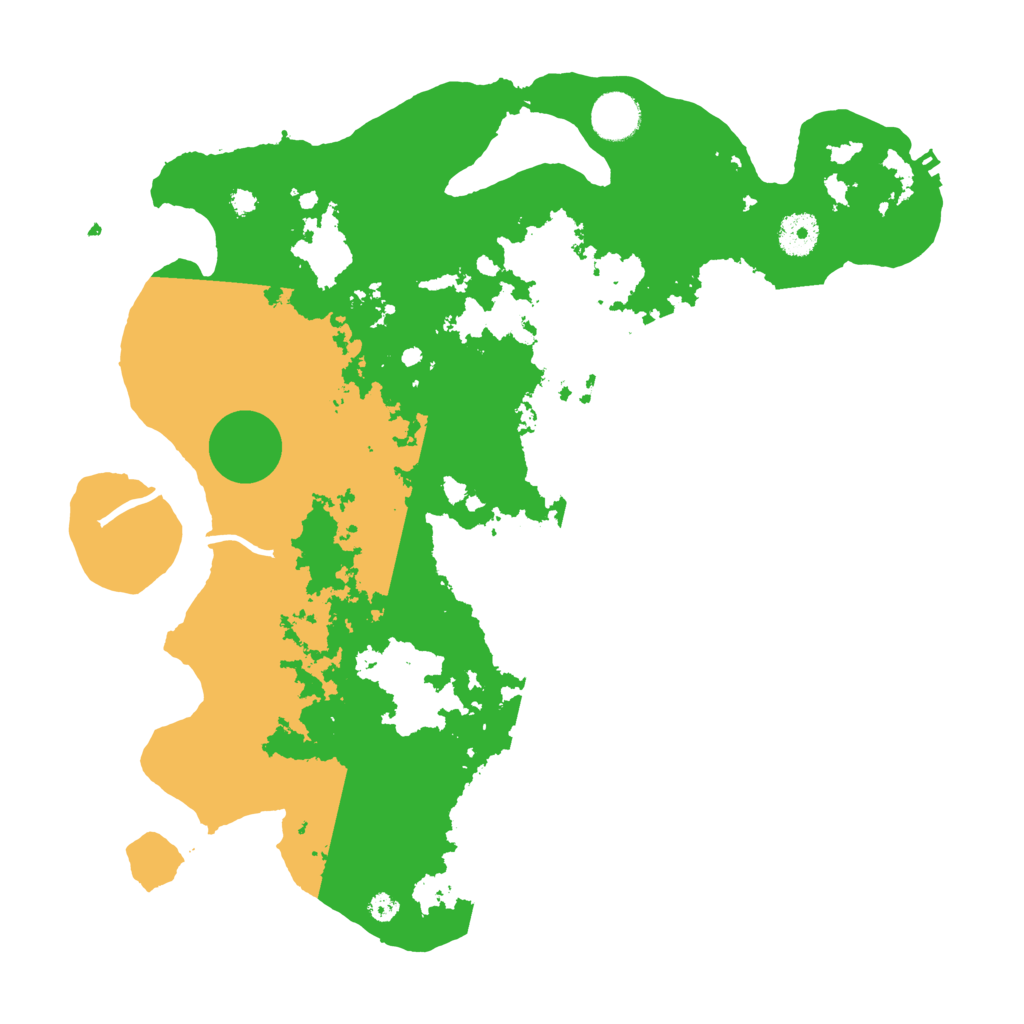 Biome Rust Map: Procedural Map, Size: 3700, Seed: 864